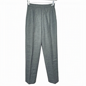 Pino Women's Charcoal Pure Virgin Wool High-rise Dress Pants/Trousers, XS-S